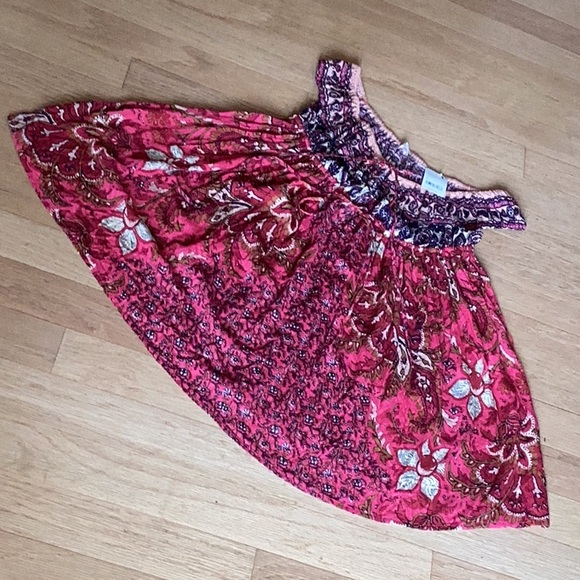 Free People NWT beautiful strawberry combo boho print tunic or dress size small - Picture 8 of 16